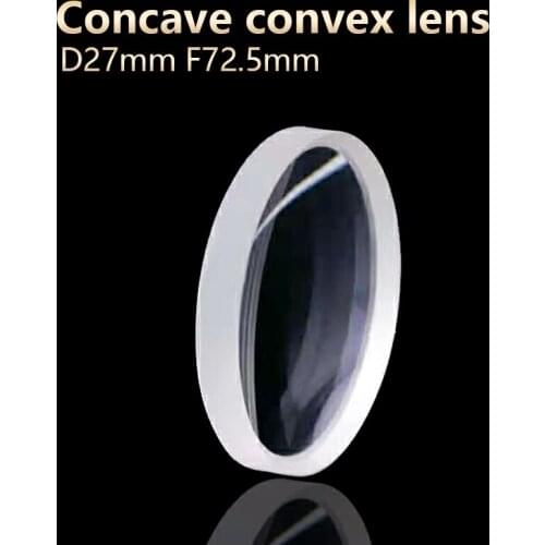 Concave convex lenses Microscope lens Telescope lens Optical research Experiment D27mm F72.5mm Customizable