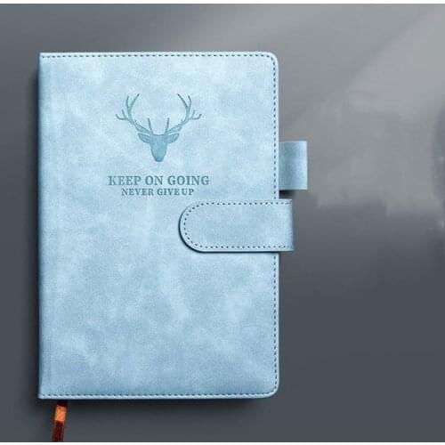 A5 Notebook Diary Schedule Pu Leather-proof Schedule Diary Journal Binder Cute School Supplies Macaron Notebook