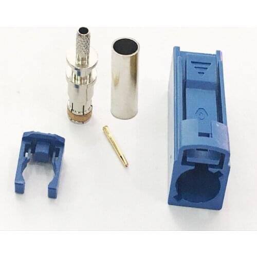 10pcs Fakra C Female Crimp Connector for GPS Antenna RG174 RG316 Pigtail Coaxial Cable