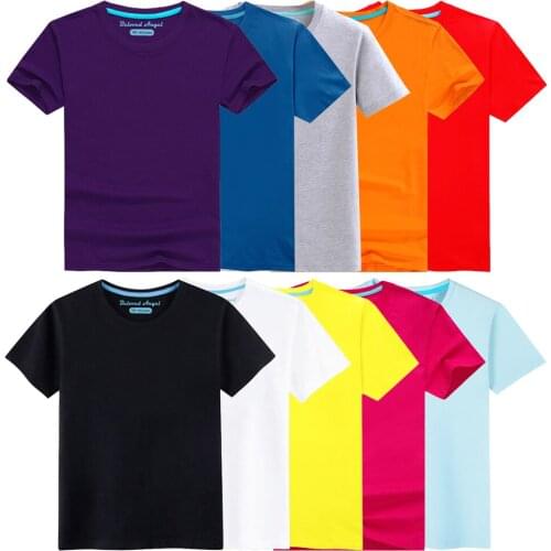 11 Solid Colors Boys Girls T-shirt Kids Casual Cotton T-shirts Baby Clothes for Kids Boys Girls Tops Children Clothing 3-15 Year