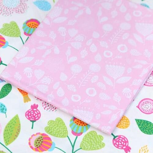 AB Stlye Cotton Dandelion Printed Twill Fabric By Half Meter Tissu for Sewing Baby Quilts Clothes Handmade Patchwork DIYMaterial
