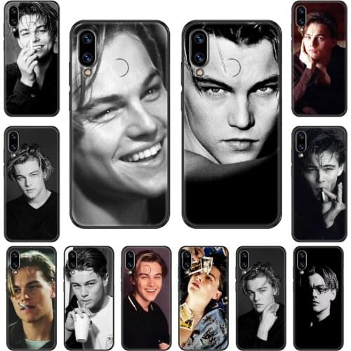 Actor Leonardo DiCaprio Phone case For Huawei Honor Mate 5 7 8 9 10 20 i A X Lite Pro black tpu funda painting shell art