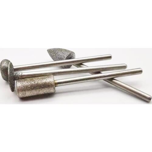 5pcs Dental Lab Laboratory Tools Dental Materials Polisher Burnisher Equipment Polishing Diamond Bur HP Shank 2.35mm