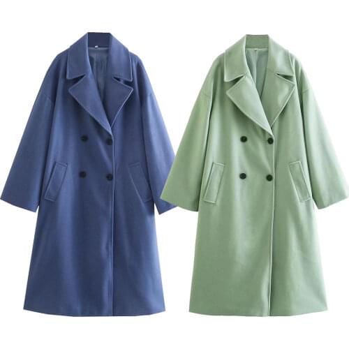 Женские синие пальто JUN WU China At AliExpress