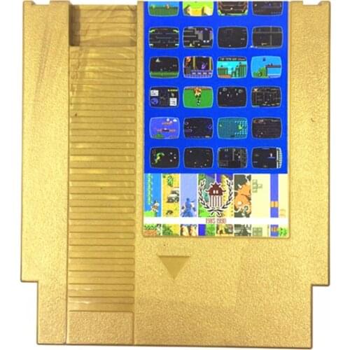 Collection of gold plated Edition FOREVER GAMES OF NES 405 in 1 Game Cartridge for NES Console