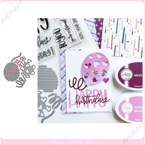 Balloon Metal Cutting Dies for DIY Scrapbooking Photo Album Decorative Embossing Paper Card Crafts Die 2021