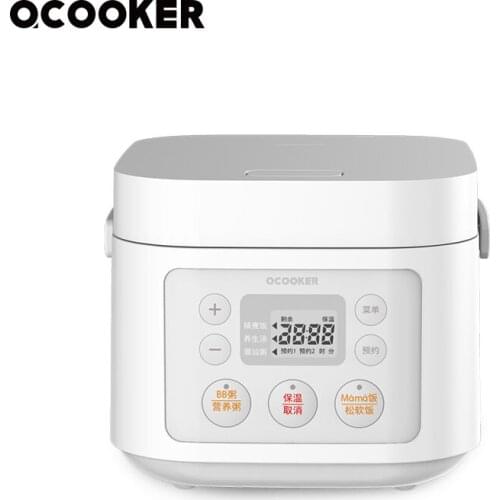 Qcooker 1.6L Mini Rice Cooker Multi-function Heat Preservation Cooking Rice Cooker Food Warmer Container Rice Cooker Electric