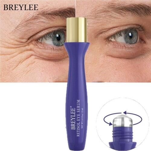 BREYLEE Retinol Eye Cream Anti-Aging Lifting firming Whitening Dark Circles Removal Eye Care Moisturize Roll-on Massage Eye Crea