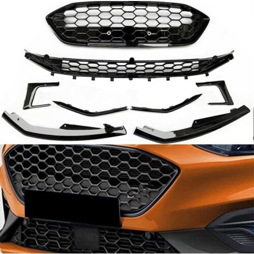 Front Bumper Grill Upper Lower Grille Fit For Ford Focus 2019
