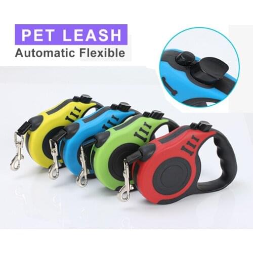 Durable Pet Dog Leashes Automatic Flexible Retractable Walking Running Cat Leads Traction Rope Belt Pet Supplies Puppy Leash