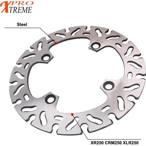 Motorcycle Steel Rear Brake Disc Rotor For HONDA XR250 CRM250 XLR250 XR CRM XLR 250 Stainless Accessories