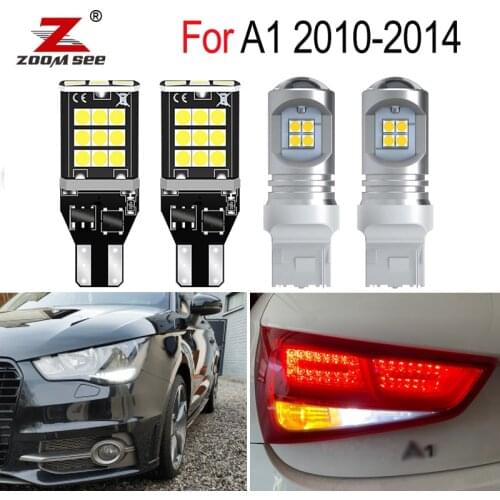 No Error White LED Reverse tail Exterior bulb + DRL daytime running light For Audi A1 2010 2011 2012 2013 2014 driving lamp
