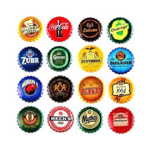 35CM 14" Route National Flag BUS beer Wine vintage Bottle Cap Retro Tin Metal Sign Soda Pop Drink Kitchen Home Decor lin4956