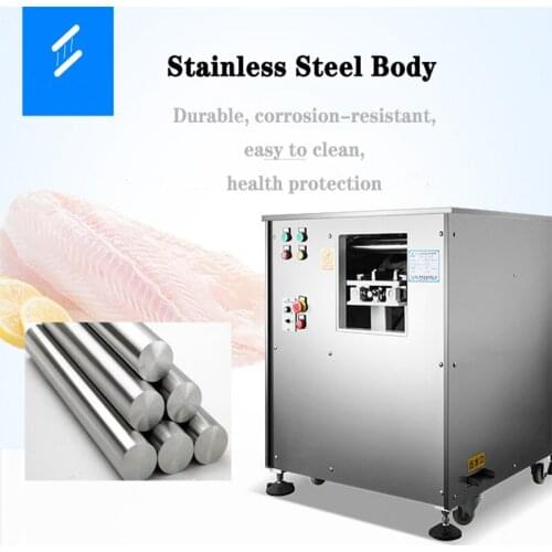 XZ-280A Automatic Stainless Steel Fish Fillet Machine Double Groove Oblique Cutting Fish Fillet Machine