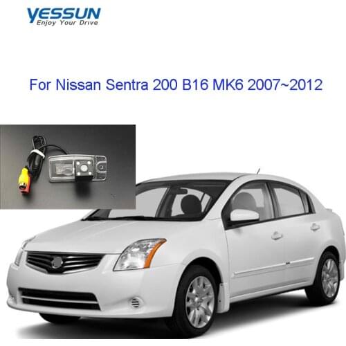 Yessun Rear view camera For Nissan Sentra 200 B16 MK6 2007~2012For Nissan SE CCD backup camera license plate camera/CVBS AHD cam