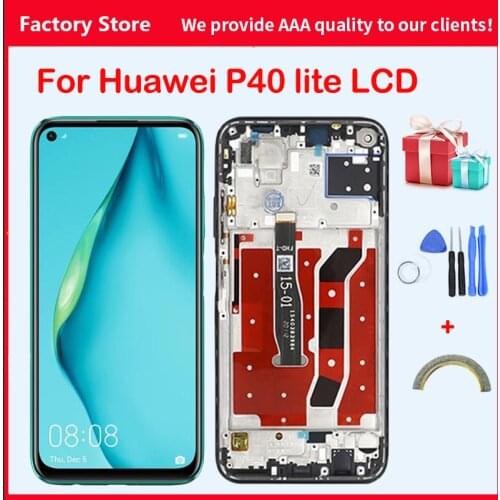 2310*1080 AAA Quality LCD For HUAWEI P40 Lite Lcd With Frame Display Screen For HUAWEI P40 Lite Screen Nova 6 SE LCD Screen