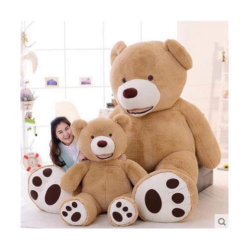 1pc 100-340cm America Giant Teddy Bear Plush Toys Soft Teddy Bear Skin Popular Birthday & Valentines Gifts For Girls Kids Toy