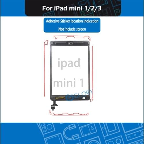 10set/Lot Adhesive Strip Sticker Paper Tape For iPad mini 1 2 3 A1432 A1454 A1455 A1489 A1490 A1599 A1600