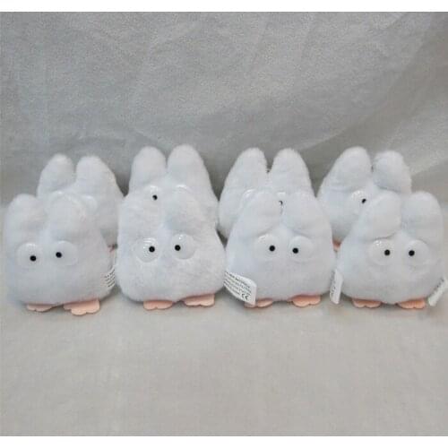10pcs/lot Anime Totoro Plush Pendant Toy Cartoon white Doll Soft Stuffed pendant Toys Gifts 10cm