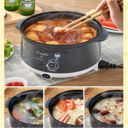 220V Household Electric Mini Multi Cooker Non-stick Hot Pot Cooking Pot For Cooking Frying Steaming EU/AU/UK/US High Quality