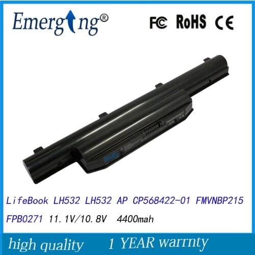 10.8V 4400MAH New Quality Laptop Battery for Fujitsu LifeBook LH532 LH532 AP CP568422-01 FMVNBP215 FPB0271