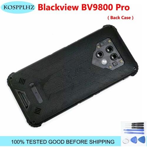 Black Color Cover For Blackview BV9800 Pro Back Cover Case Outer shell Replacement BV9800Pro Mobile Phone Shell Case + Tools