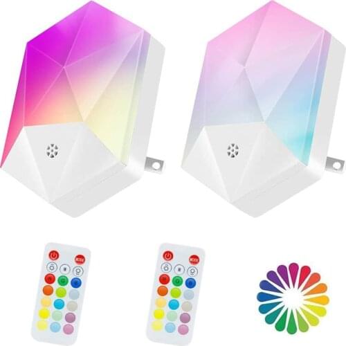 Intelligent Dimmable RGB Remote Control Led Night Lights Atmosphere Light for Bedroom Bedside Stairs Lighting 16 Colors Lamp