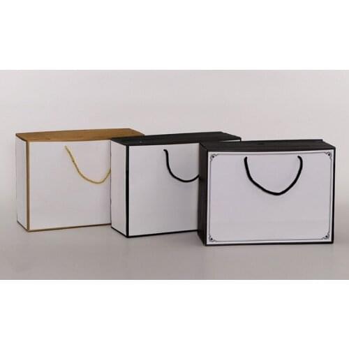 Custom Logo Printed Luxury Clothing Retail Bag Packing Gift Bag Shopping Packaging Paper Bags With Handles For Clothes --XP2015