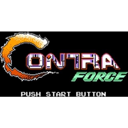 Contra Force 60 Pins English Version Game Cartridge for 8 Bit 60pin Game Console Region Free