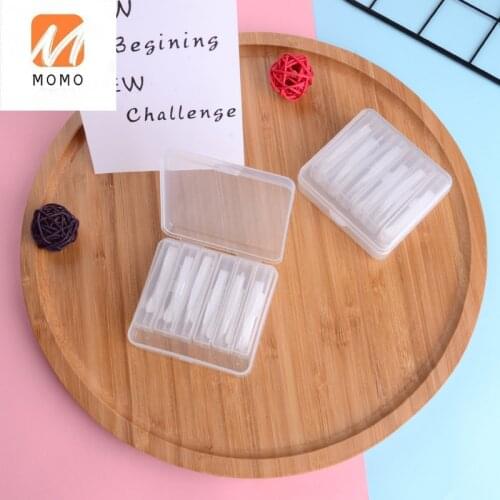 A Box of 6 Sets Contact Lens Case Take-up Clip Tweezers Drain Plunger Myopia Belt Cosmetic Contact Lenses Wear Pick-up Device