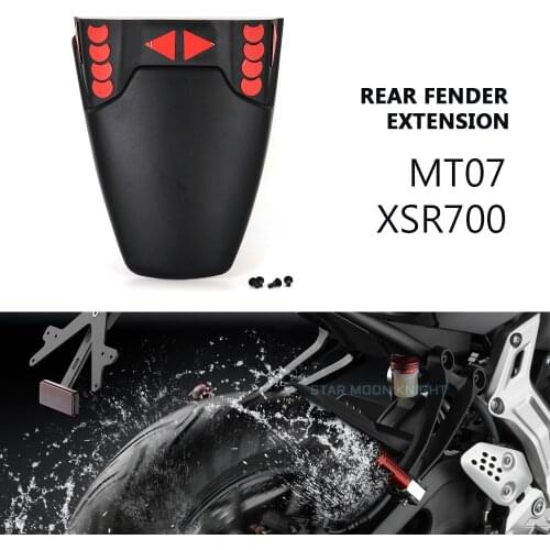 MT07 XSR700 Motorcycle Rear Fender Mudguard Extender Extension Refit For YAMAHA MT-07 MT 07 2013 - 2017 XSR 700 2016 - 2020