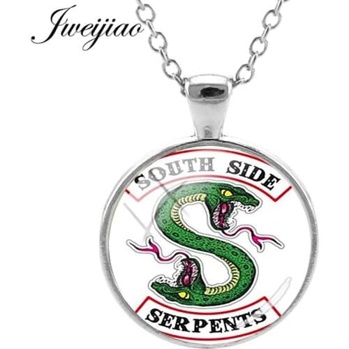 JWEIJIAO Mysteries of Riverdale Necklace Pendant Riverdale Jewelry 25mm Glass Cabochon Dome Chain Choker MR09