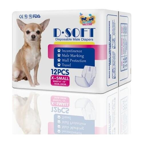 Dog Diaper Soft Disposable Dog Diapers Super Soft And Comfortable Super Absorbent Wraps Sanitary Pants Pet Diapers