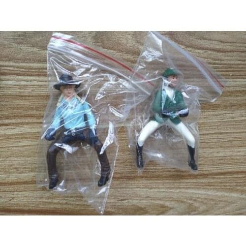 Pvc figure model toy horse rider 2pcs/set