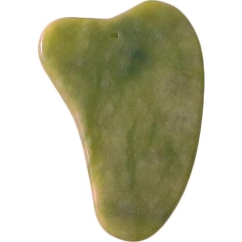 Natural Jade Guasha Board Natural Stone Scraper Chinese Gua Sha Tools Neck Body Acupuncture Spa Acupuncture Scraper Therapy