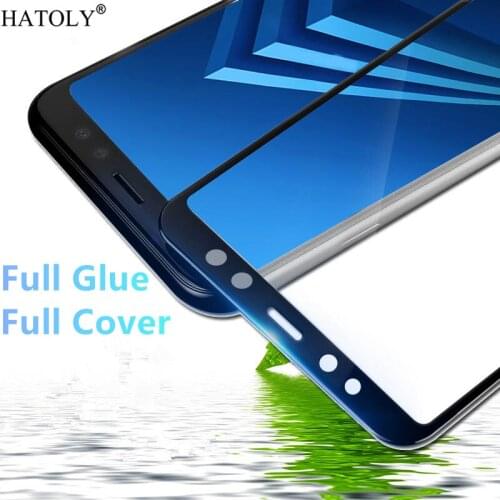 For Glass Samsung Galaxy A6 2018 Tempered Glass for Samsung Galaxy A6 2018 Full Glue Cover Screen Protector for Galaxy A6 2018