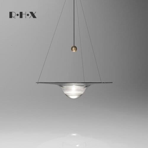 Bar Counter Glass Small A Chandelier Single Head Originality Personality Sand Table Model House Stair Case Long A Chandelier