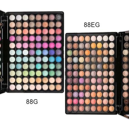 88 Colors Eyeshadow Blush Palette Cosmetic Matte Shimmer Face Powder Women Makeup Case With mirror Eye Shadow Palette Maquillage