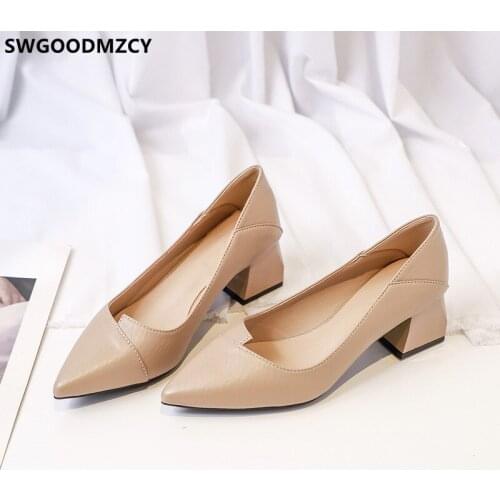 Pumps Women Shoes Fashion Shoes for Women Heels Square Heels Designer Party Shoes Women 2021 Chaussure Femme Zapatos De Mujer