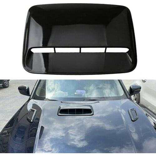 Universal Car Hood Vent Decorative Air Flow Intake Bonnet Hood Scoop Cover Exterior Accessories For BMW Golf Tesla Passat Audi