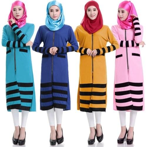 Middle East Abayas Muslim Clothes Women Long Sleeve Islamic Clothing For Women Turkish Malaysian Saudi Dubai Style Dress CN-091