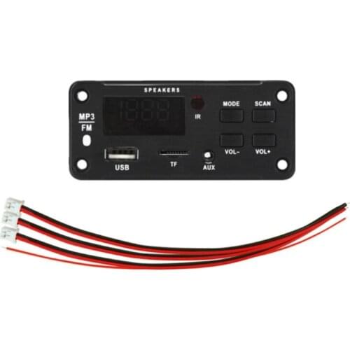 X3UB 12V Wireless Bluetooth-compatible 5.0 MP3 WMA Decoder Boards Support MP3/WMA/WAV/APE/FLAC Lossless Format