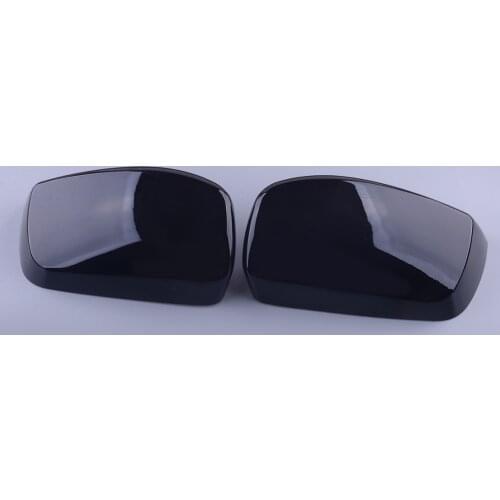 1 Pair Black Side Door Rearview Mirror Covers Caps Fit for BMW 5 E60 E61 6 E63 E64 2004 2005 2006-2010 51167078359 51167078360