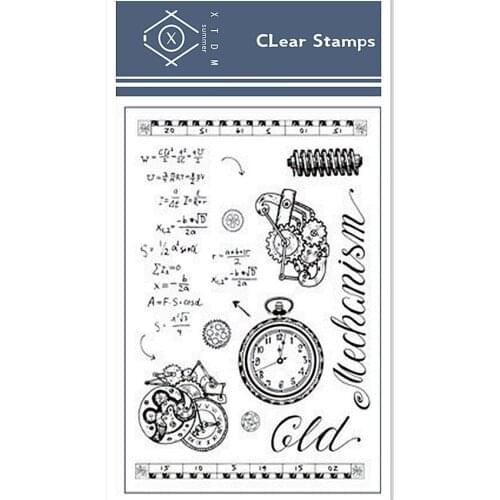 11*16cm pocket watch Transparent Clear Stamps / Silicone Seals Roller Stamp for DIY scrapbooking photo album/Card Making