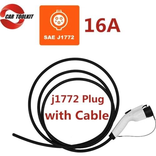 16A Type 1 Plug Adapter EV Charger Female SAE J1772 Electric Vehicle Charging Convertor with Cable 110V-250V