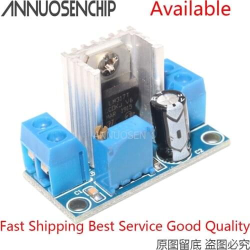 2PCS DC Linear Converter Buck Step Down LM317 Low Ripple Module Power Supply Adjustable Linear Regulator Module