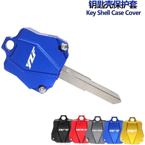 Motorcycle Accessories CNC Key Cover Cap Creative Products Keys Case Shell For Yamaha YZFR25 YZFR6 YZFR3 YZFR1 YZF R25 R6 R3 R1