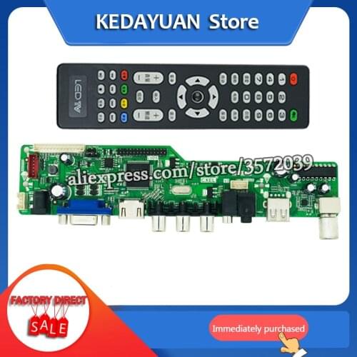 Free shipping SKR.03 Universal LCD LED TV Controller Driver Board replace V59V56V29 work 10-32inch