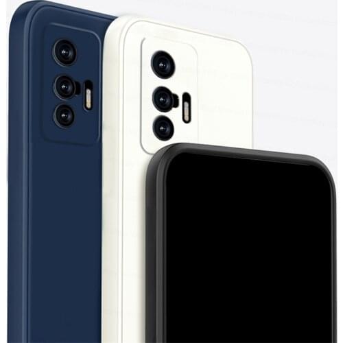 For Vivo X70 Case Vivo X70 Cover Cases Shockproof Soft TPU Liquid Silicon Phone Back Case For Vivo X27 X30 X50 X60 X70 Pro Plus