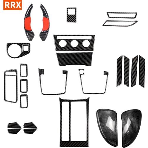For VW Golf 7 GTI Mk7 R GTE GTD Interior Carbon Fiber Stickers Dashboard Air Vent Gear Box Cupholder Car Accessories 2013-2017